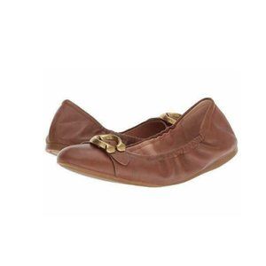 coach stanton signature buckle ballet flats